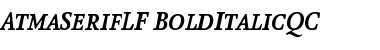 AtmaSerifLF-BoldItalicQC Font
