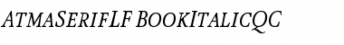 AtmaSerifLF-BookItalicQC Font