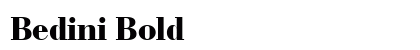 Bedini Bold preview