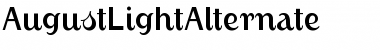 AugustLightAlternate Font