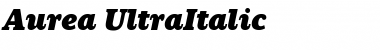 Aurea UltraItalic Font