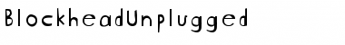 BlockheadUnplugged Font