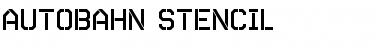 Autobahn Stencil Regular Font