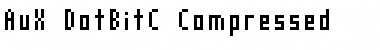AuX DotBitC Compressed Regular Font