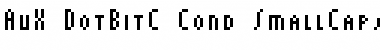 AuX DotBitC Cond SmallCaps Regular Font
