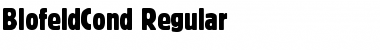 BlofeldCond Regular Font