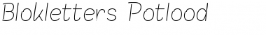 Blokletters Potlood Font