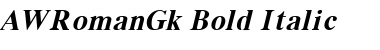 Download AWRomanGk Font