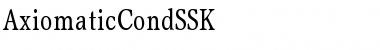 AxiomaticCondSSK Regular Font