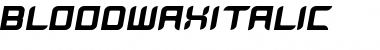 BloodWax Font