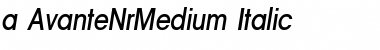 a_AvanteNrMedium Italic Font