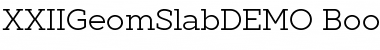 XXII Geom Slab DEMO Font