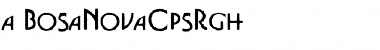 Download a_BosaNovaCpsRgh Font