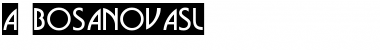 a_BosaNovaSl Regular Font