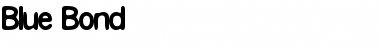 Blue Bond Regular Font Blue Bond Regular Font