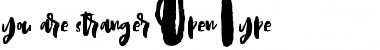 Download you are stranger Font