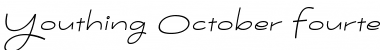 Youthing October Fourteen Italic Font