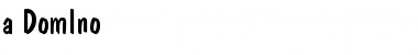 a_DomIno Regular Font a_DomIno Regular Font