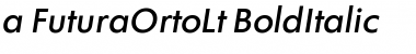 a_FuturaOrtoLt Font