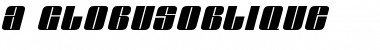 a_GlobusOblique Font