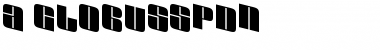 a_GlobusSpDn Regular Font