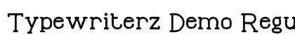 Typewriterz Demo Regular Preview