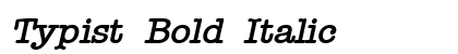 Typist Bold Italic preview