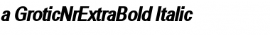 a_GroticNrExtraBold Font