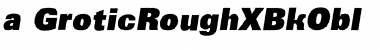 Download a_GroticRoughXBkObl Font