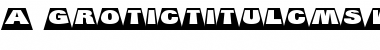 a_GroticTitulCmSwHv Regular Font