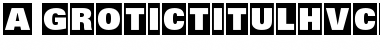 a_GroticTitulHvCm Font