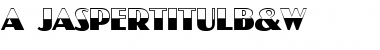 Download a_JasperTitulB&W Font