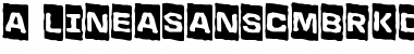 a_LineaSansCmBrkDn Bold Font