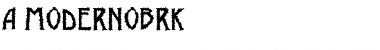 a_ModernoBrk Regular Font