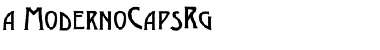 a_ModernoCapsRg Font