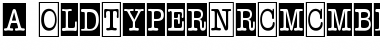 a_OldTyperNrCmCmb1 Regular Font