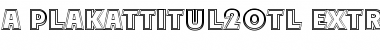 a_PlakatTitul2Otl Font