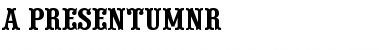 a_PresentumNr Regular Font