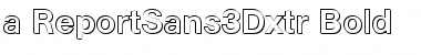 Download a_ReportSans3Dxtr Font