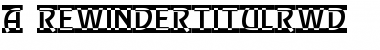 a_RewinderTitulRwD Regular Font