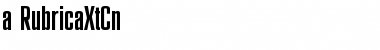 a_RubricaXtCn Regular Font a_RubricaXtCn Regular Font