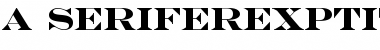 a_SeriferExpTitul Bold Font