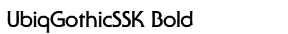 UbiqGothicSSK Bold preview