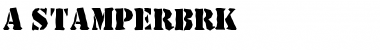 a_StamperBrk Font