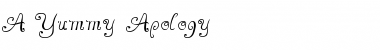 A Yummy Apology Font