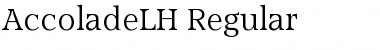 AccoladeLH Regular Font