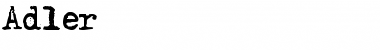 Adler Font