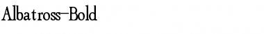 Albatross-Bold Font