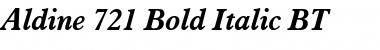 Aldine721 BT Bold Italic Font
