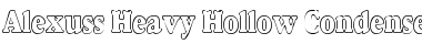 Alexuss Heavy Hollow Condensed Font